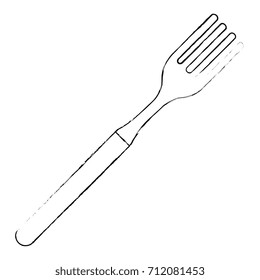 fork kitchen cutlery icon