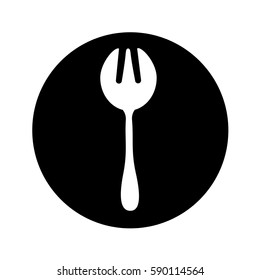 fork kitchen cutlery isolated icon