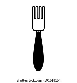 fork kitchen cutlery isolated icon
