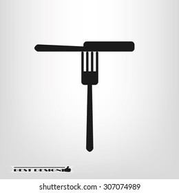fork, knife