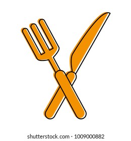 Fork and knife cutlery