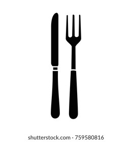 fork and knife cutlery icon