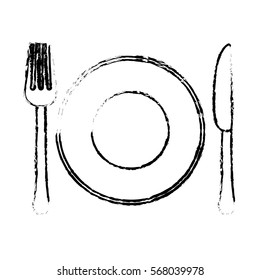 fork and knife cutlery icon image vector illustration design 