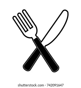 fork and knife cutlery icon image