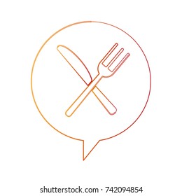 fork and knife cutlery icon image