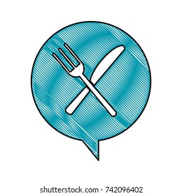 fork and knife cutlery icon image