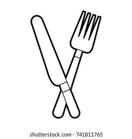 fork and knife cutlery kitchen eating