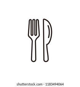 Fork and knife, eat, restaurant, food icon