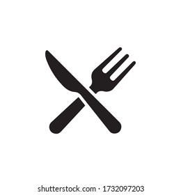 Fork And Knife, Eat, Restaurant, Food Icon In Trendy Design Vector Eps 10