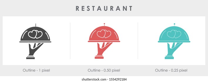 
Fork and knife, eat vector icon with white background