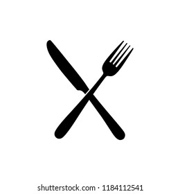 Fork and knife, eat vector. symbol for web site Computer and mobile vector.