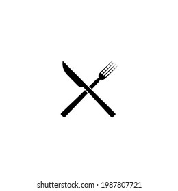 Fork and knife, eat vector. symbol for web site Computer and mobile vector.