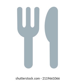 Fork Knife Emoji Isolated White Background Stock Vector (Royalty Free ...