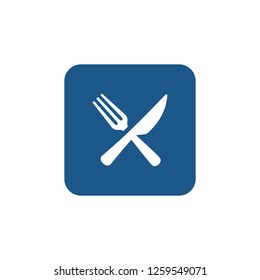 Fork and knife food restaurant icon sign symbol