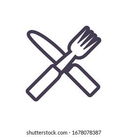 fork and knife gradient style icon design, kitchen cook eat food restaurant home menu dinner lunch cooking and meal theme Vector illustration