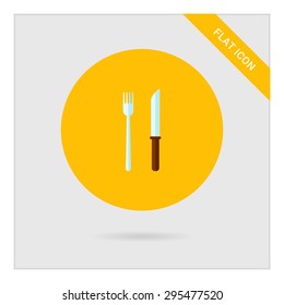 Fork and knife icon