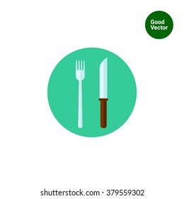 Fork and knife icon