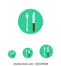 Fork and knife icon
