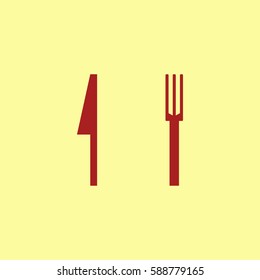 Fork and knife icon