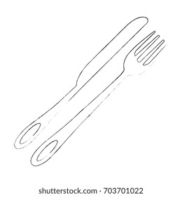 fork and knife icon 