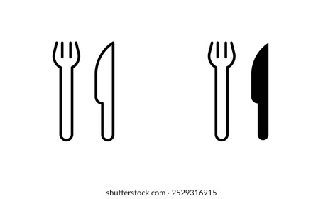 Fork and Knife icon concept. Stock vector