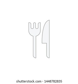 Fork and knife icon design 