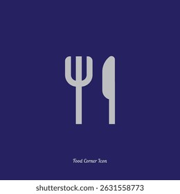 Fork and Knife Icon – Food Logo, Restaurant Symbol, Dining Utensils Vector Design