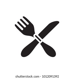 fork and knife icon illustration isolated vector sign symbol