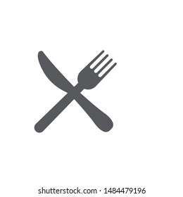 Fork and knife icon isolated on white background. Restaurant symbol modern, simple, vector, icon for website design, mobile app, ui. Vector Illustration