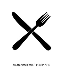 Fork and knife icon isolated on white background. Fork and knife icon in trendy design style. Fork and knife icon vector illustrasi.