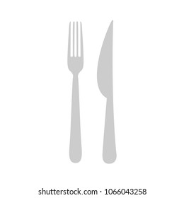 Fork And Knife Icon, Restaurant Symbol - Cutlery Sign