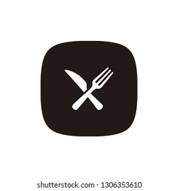 Fork and knife icon sign symbol