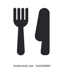fork and knife icon symbol sign, logo template, vector, eps 10