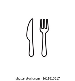 Fork and knife icon symbol vector illustration