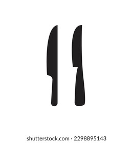 fork and knife icon in trendy flat design