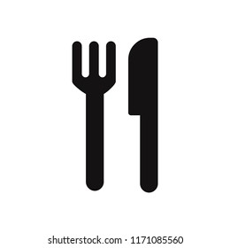 Fork and knife icon vector