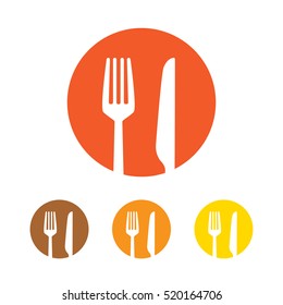 Fork and knife icon vector