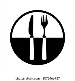 Gabelmesser-Symbol Vektorgrafik-Illustration