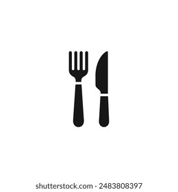 Fork and knife icon vector. EPS 10 editable vector