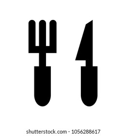 fork and knife icon, vector illustration.