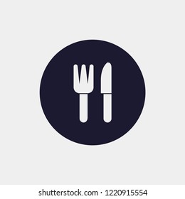 fork, knife icon, Vector illustration