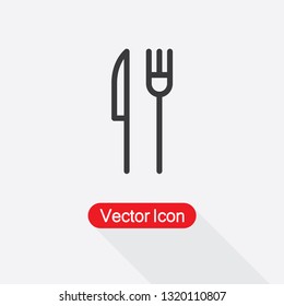 Fork And Knife Icon Vector Illustration Eps10