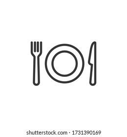 Fork And Knife Icon Vector Illustration