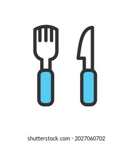 fork, knife icon vector illustration