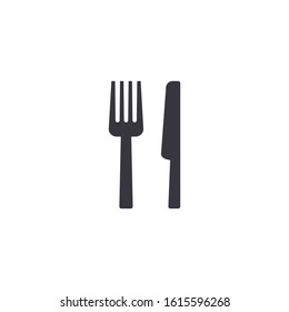 Fork Knife icon, Vector isolated simple flat style illustration.