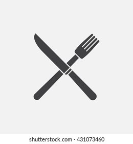 fork knife icon vector, restaurant solid logo illustration, pictogram isolated on white