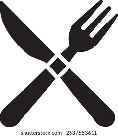 Icono de tenedor y cuchillo Silueta de Vector, Tenedor y cuchillo Silueta de Vector, Ilustración de tenedor y cuchillo Línea de dibujo Arte