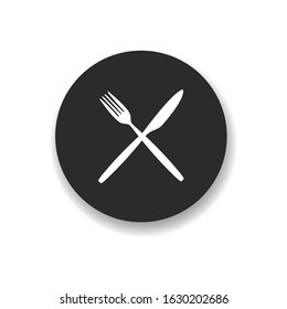 fork knife icon vector symbol design restaurant
