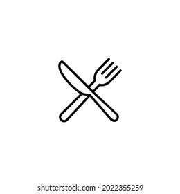 Fork and knife icon vector  for web site Computer and mobile app