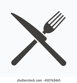 Fork Knife Icon Restaurant Icon Food Stock Vector (Royalty Free) 1280918098